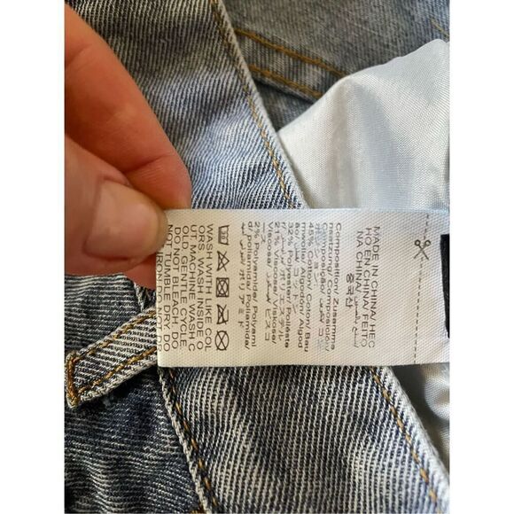 Blue Mom High Rise  Blue Women’s Jeans 26 - Picture 2 of 7